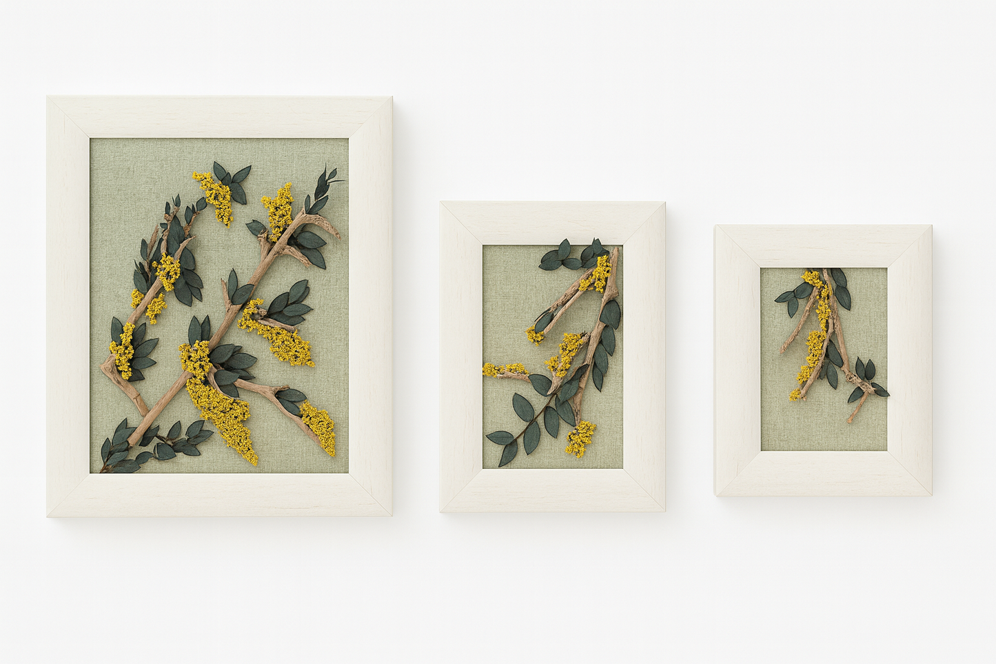 Destellos  (31×25×2 cm / 24×19×2 cm / 19×15×2 cm)