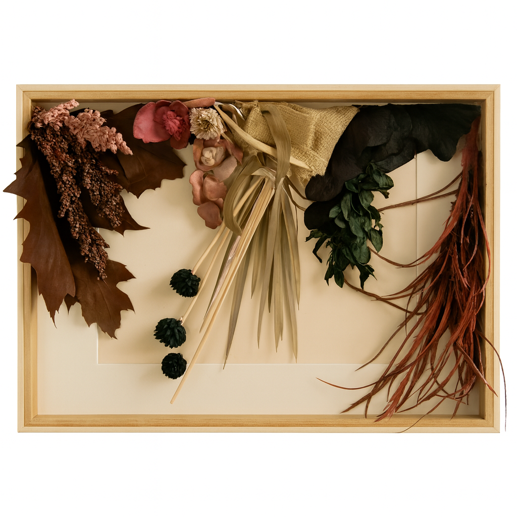 Ikebana (34cm × 43cm × 3 cm)